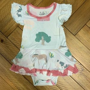 Two Peas Clothing Co Farm Bubble Bodysuit